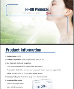 Alternative view of shop HI-ON-INJ Skin Boosters online - Professional Results for UK Clinics