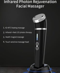 Alternative view of ANTI AGING FACIAL MASSAGER WITH HOT COMPRESS ANTI AGING SKIN REJUVENATION RED INFRARED LIGHT - Professional Results for UK Clinics