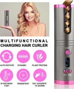 Alternative view of AUTOMATED HAIR CURLING IRON WITH LCD DISPLAY, USB, AND, SCREEN CERAMIC REFILL - Professional Results for EU Clinics