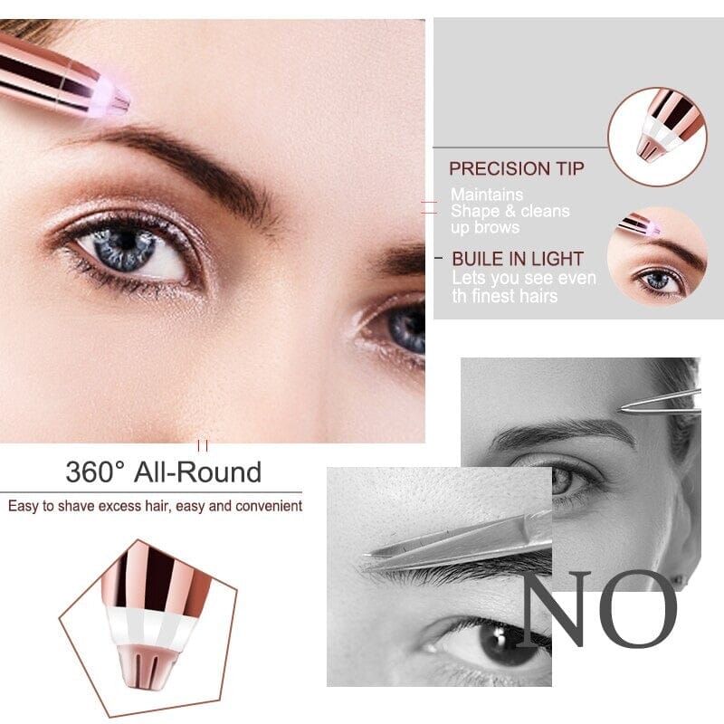 FEMALE EPILATOR NEW ELECTRIC EYEBROW TRIMMER MAKEUP PAINLESS EYEBROW EPILATOR MINI PORTABLE SHAVER RAZOR FACIAL HAIR REMOVER - Professional Results for EU Clinics - Image 4