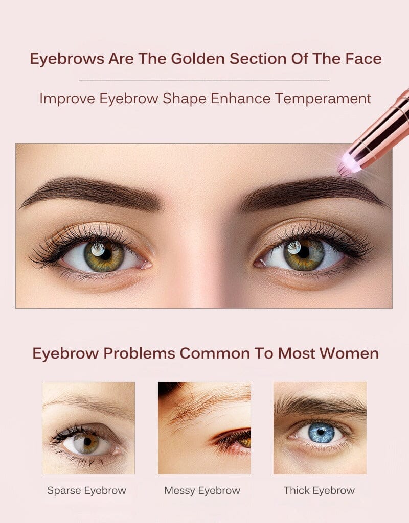FEMALE EPILATOR NEW ELECTRIC EYEBROW TRIMMER MAKEUP PAINLESS EYEBROW EPILATOR MINI PORTABLE SHAVER RAZOR FACIAL HAIR REMOVER - Professional Results for EU Clinics - Image 6