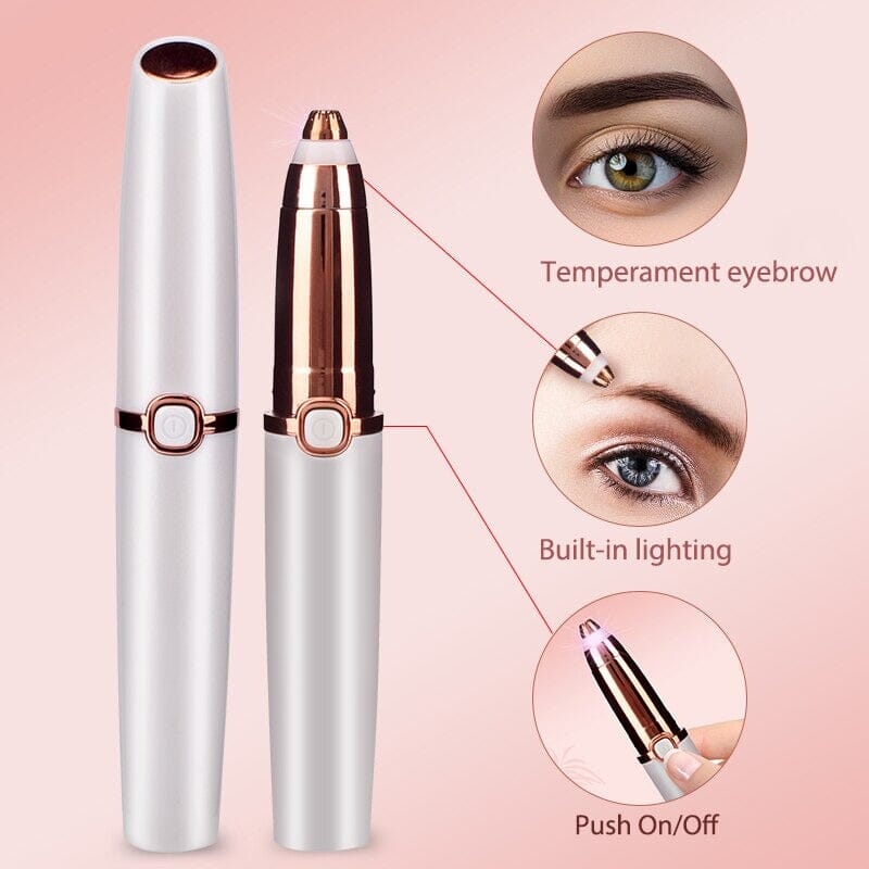 FEMALE EPILATOR NEW ELECTRIC EYEBROW TRIMMER MAKEUP PAINLESS EYEBROW EPILATOR MINI PORTABLE SHAVER RAZOR FACIAL HAIR REMOVER - Professional Results for EU Clinics - Image 3