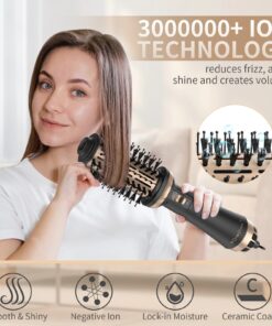 HAIR STRAIGHTENER 4 IN 1 HAIR BRUSH 1000W HAIR DRYER HOT AIR BRUSH COMB HAIR STRAIGHTENER STYLER VOLUMIZER HAIR STRAIGHTENER - Professional Results for UK Clinics