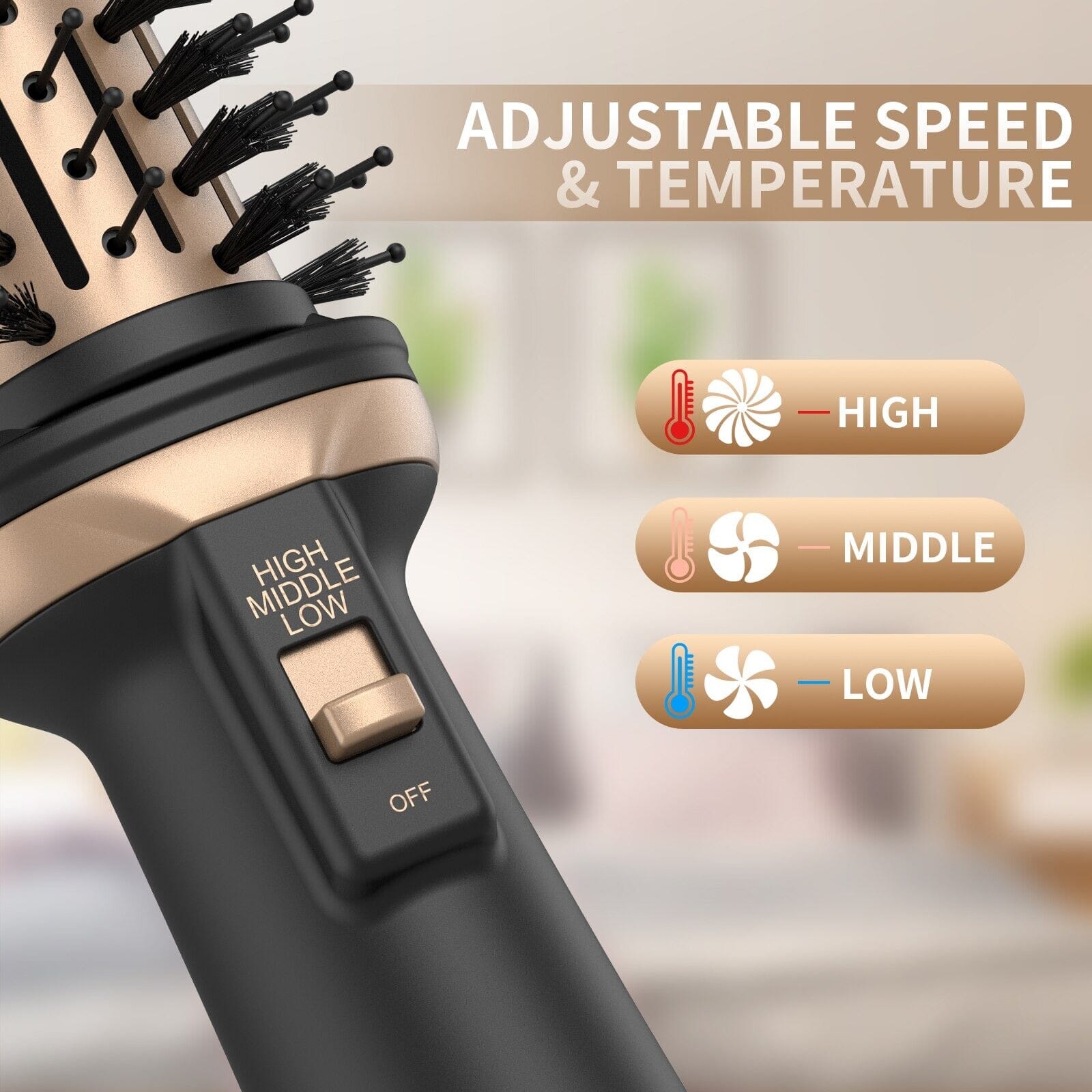 HAIR STRAIGHTENER 4 IN 1 HAIR BRUSH 1000W HAIR DRYER HOT AIR BRUSH COMB HAIR STRAIGHTENER STYLER VOLUMIZER HAIR STRAIGHTENER - Professional Results for UK Clinics - Image 11