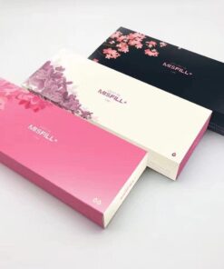 Misfill Volume Dermal Filler Product Packaging and Syringe