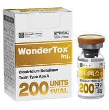 Wondertox 200 Units botulinum toxin type A vial for professional aesthetic and medical use